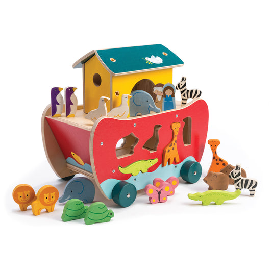 Imagine Arca lui Noe - Noah's Shape Sorter Ark - 23 de piese - TL8305