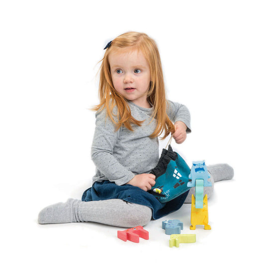 Imagine Set monstruletii din saculet- Monster Stacker - 7 piese - TL8344