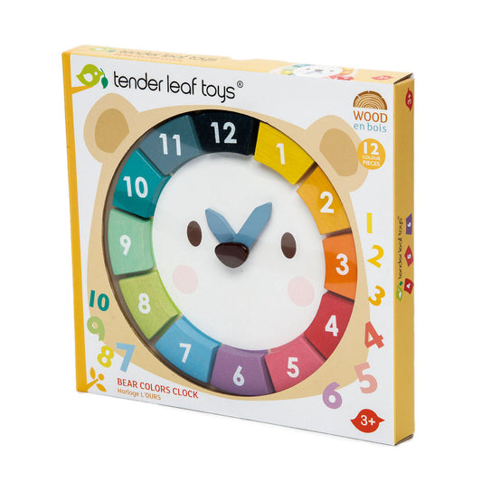 Ceasul Ursul colorat- Bear Colour Clock - 12 piese colorate - TL8408