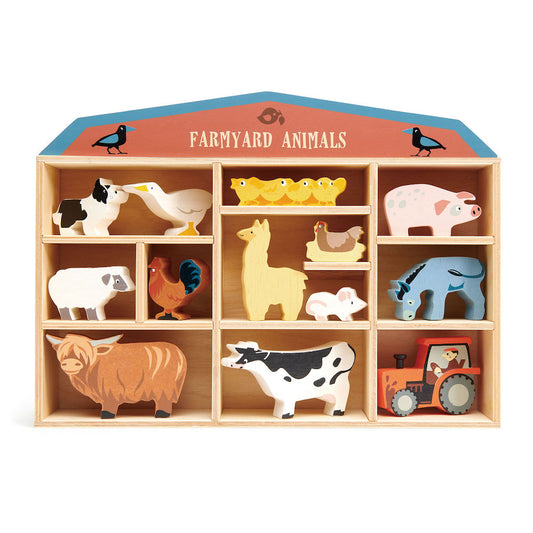 Imagine Animale domestice pe raft - Farmyard set - 13 piese - TL8483