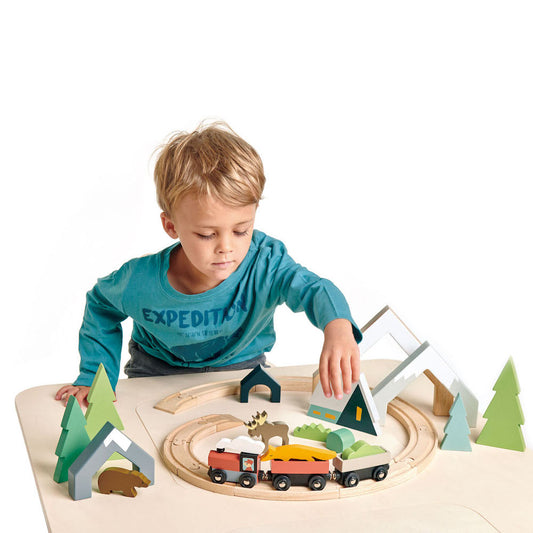 Imagine Set de tren montan - Treetops Train Set - TL8701