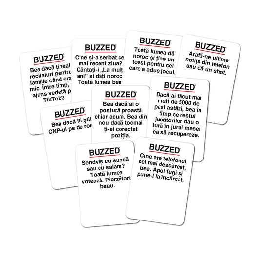 Buzzed, licenta WDYM - joc de petrecere, lb.romana