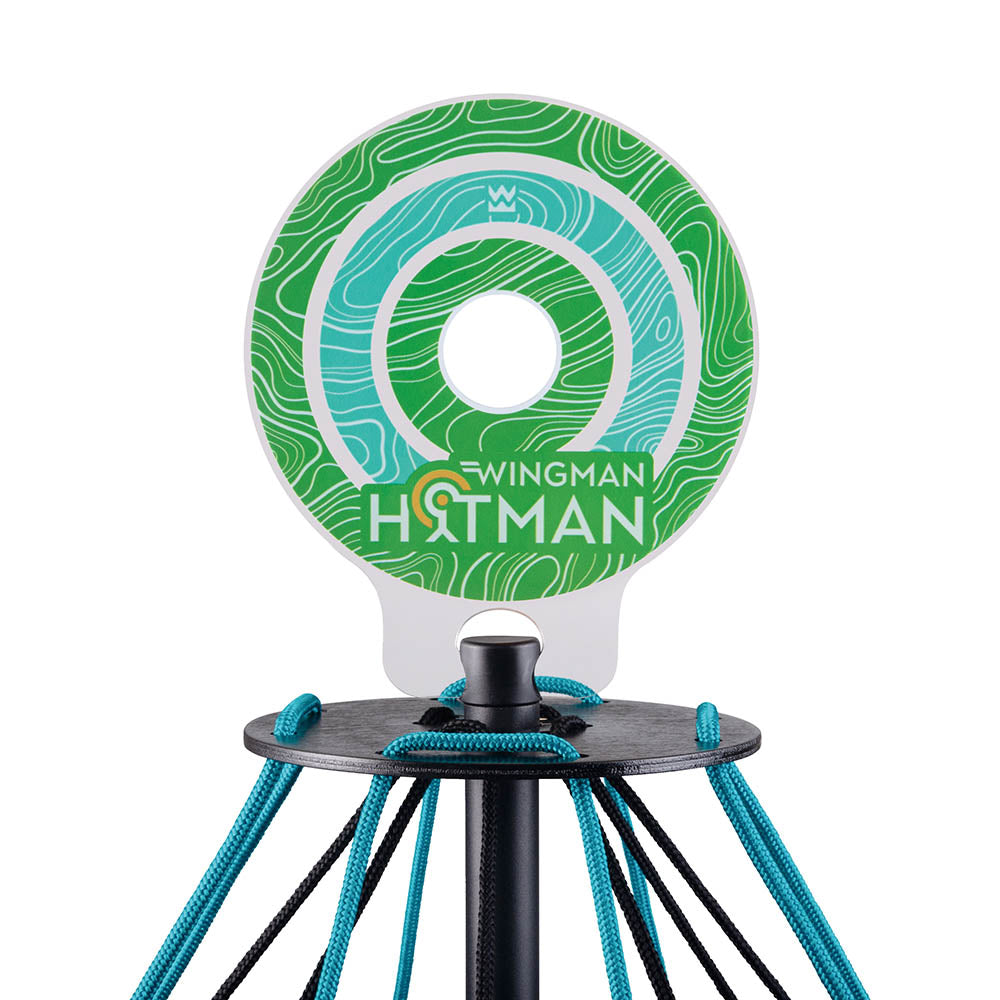 Joc de aruncat la tinta cu 4 discuri din silicon - Hitman Frisbee target game