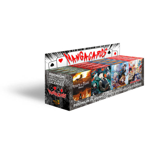 Display Carti de joc cu tematica manga (4 titluri x 4 buc)