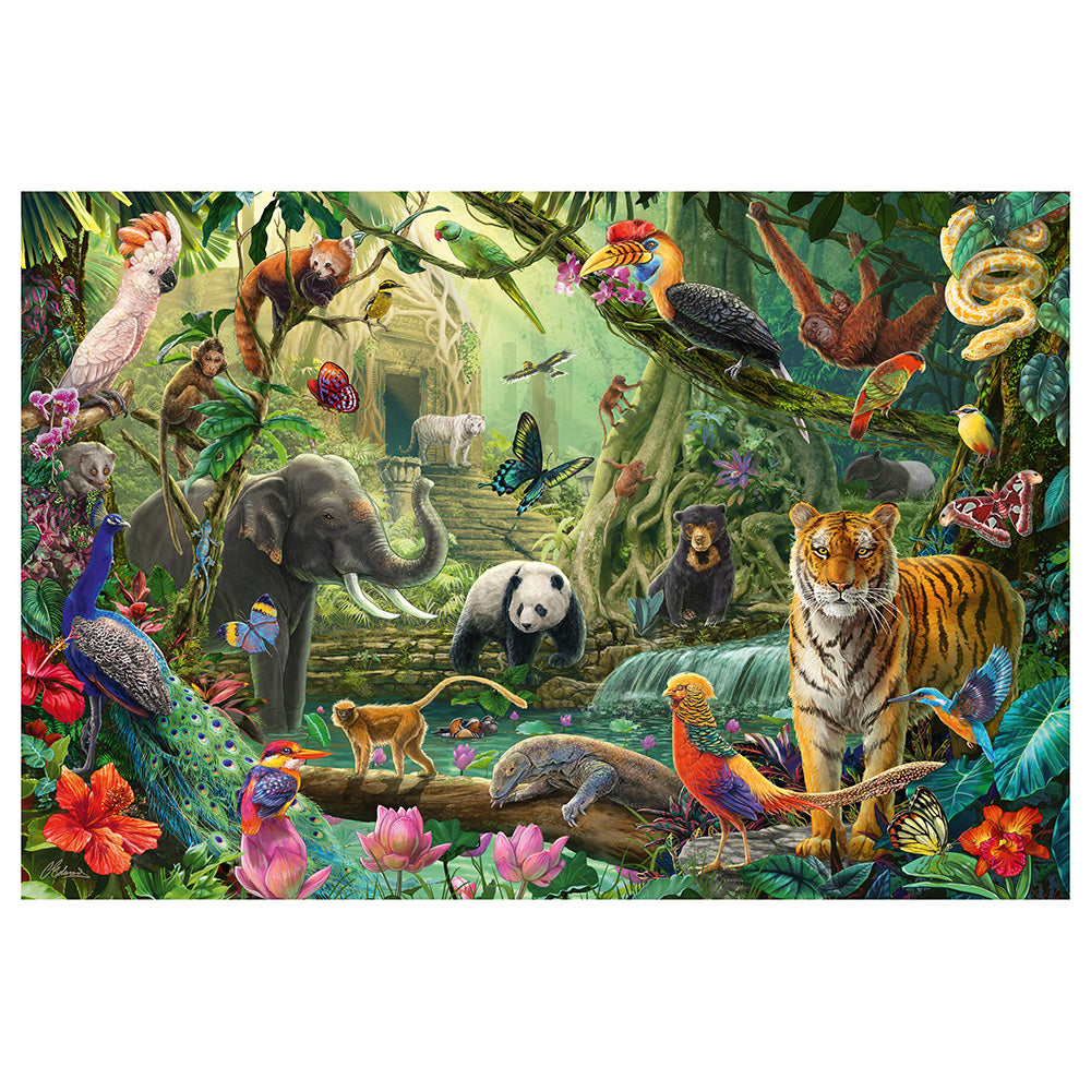 Puzzle Schmidt: Jungla colorata, 100 piese