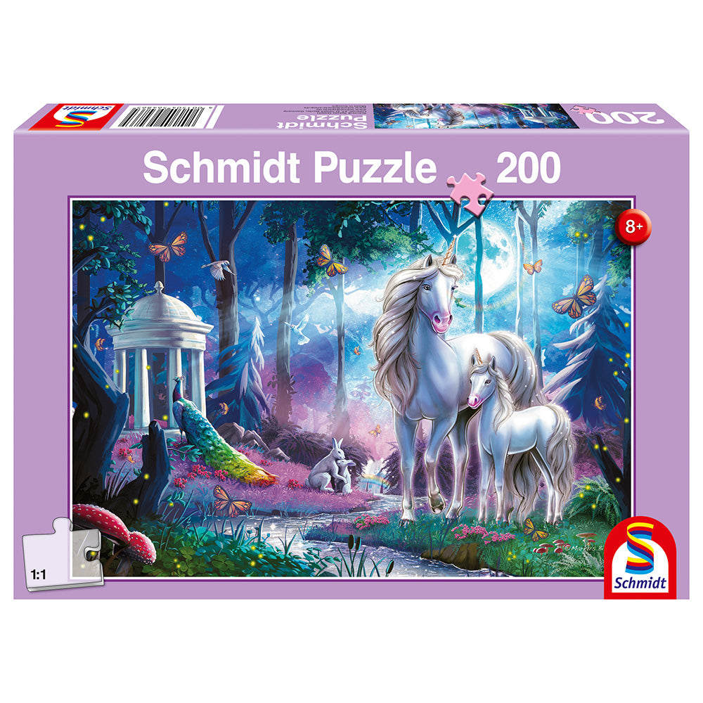 Puzzle Schmidt: Familia de unicorini, 200 piese