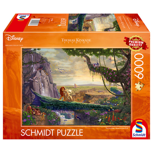 Puzzle Schmidt: Thomas Kinkade - Disney - Regele Leu si intoarcerea la Stanca Mandriei, 6000 piese