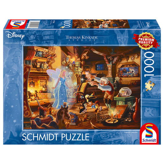 Puzzle Schmidt: Thomas Kinkade - Disney - Pinocchio, 1000 piese