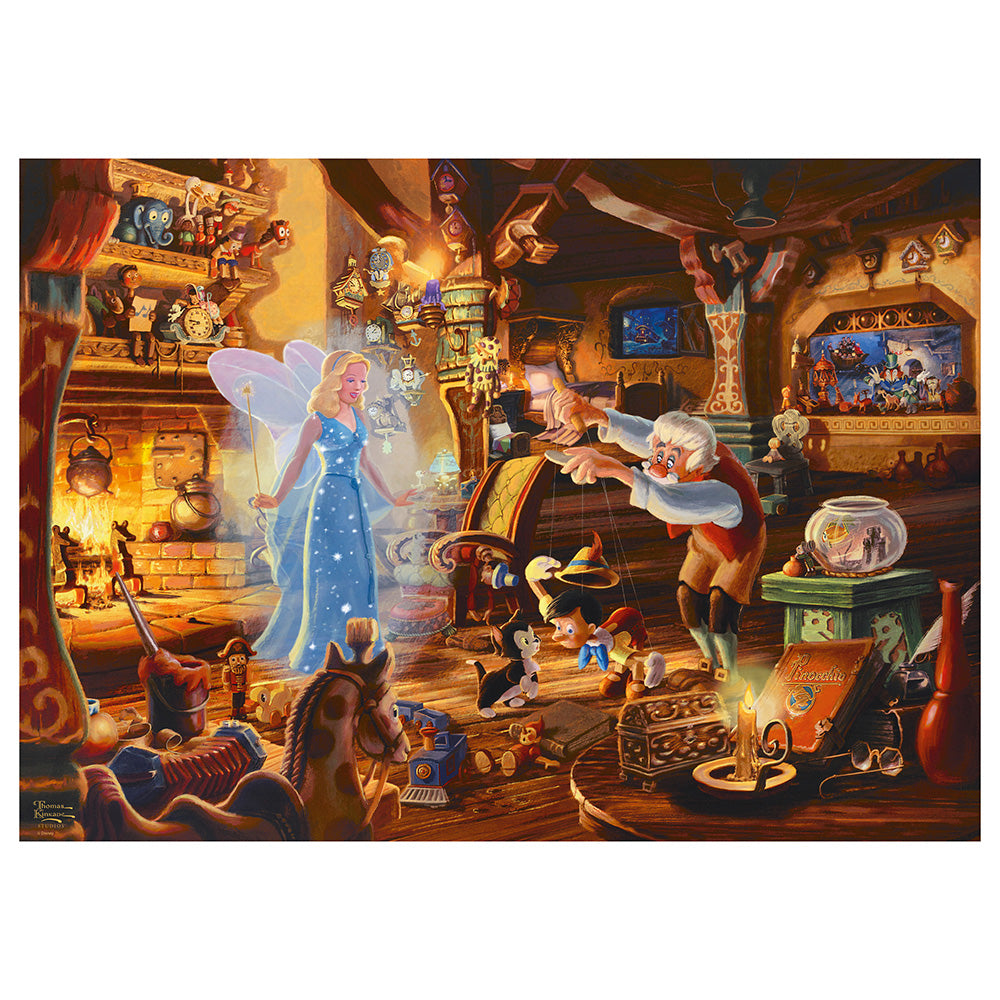 Puzzle Schmidt: Thomas Kinkade - Disney - Pinocchio, 1000 piese