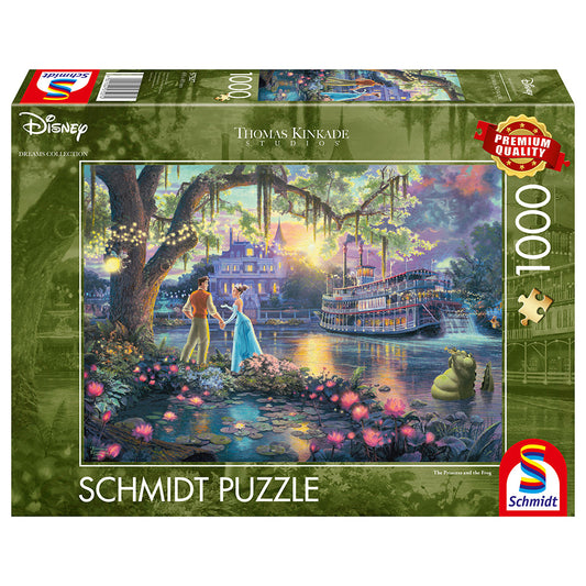 Puzzle Schmidt: Thomas Kinkade - Disney - Printesa si Broscoiul, 1000 piese