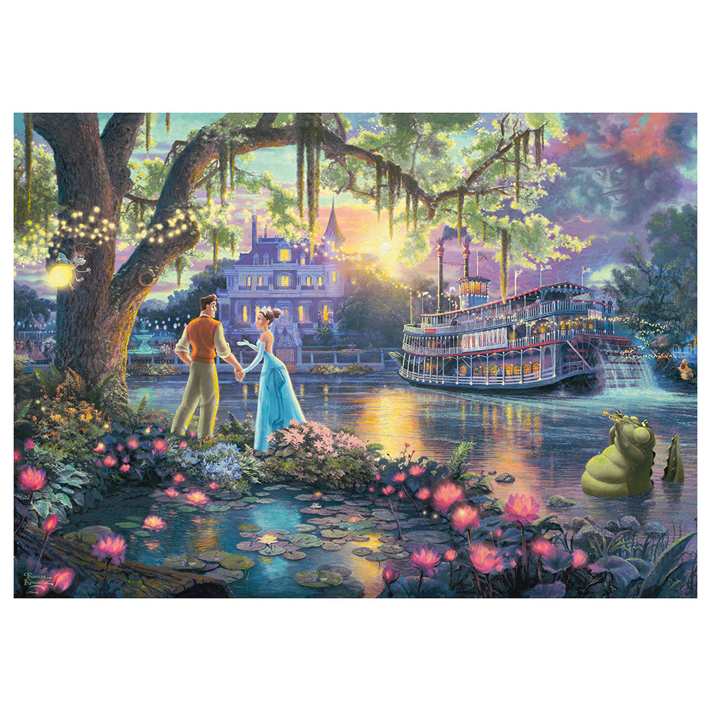 Puzzle Schmidt: Thomas Kinkade - Disney - Printesa si Broscoiul, 1000 piese