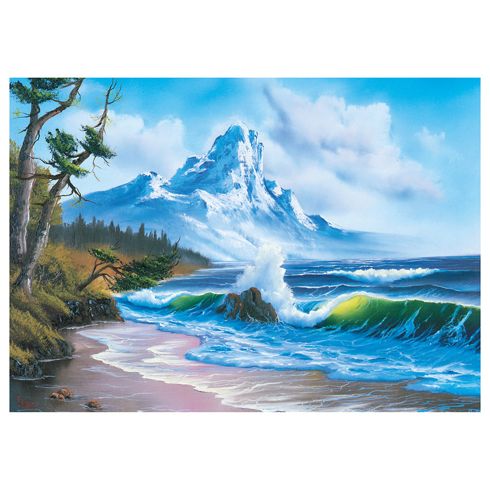 Puzzle Schmidt: Bob Ross - Muntele de langa mare, 1000 piese