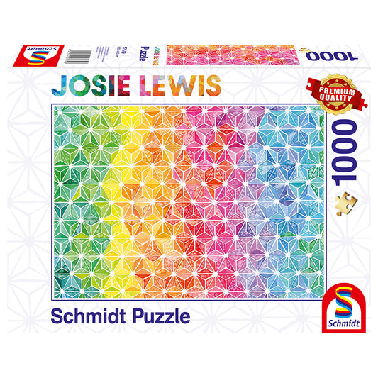 Puzzle Schmidt: Josie Lewis - Triunghiuri colorate, 1000 piese