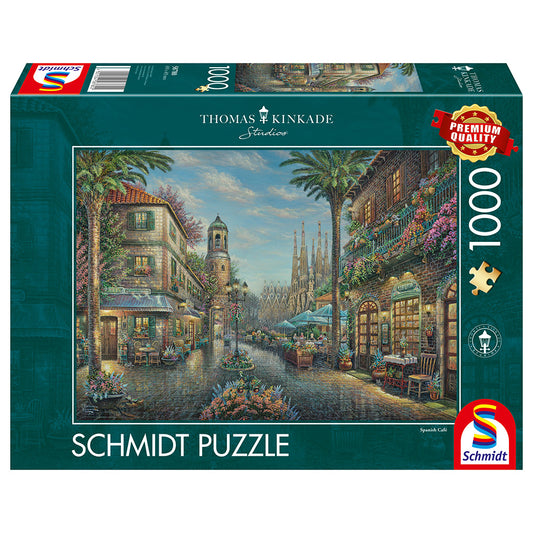 Puzzle Schmidt: Thomas Kinkade - Cafeneaua spaniola, 1000 piese