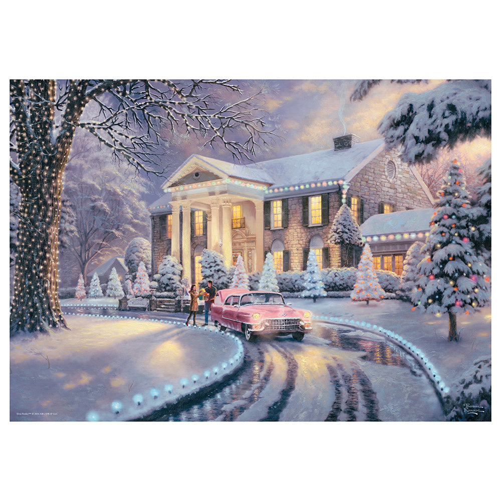 Puzzle Schmidt: Thomas Kinkade - Craciunul la Graceland, 1000 piese