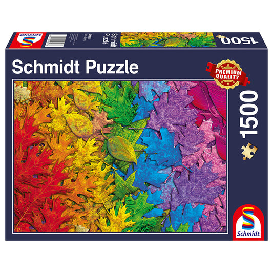 Puzzle Schmidt: Frunze colorate, 1500 piese