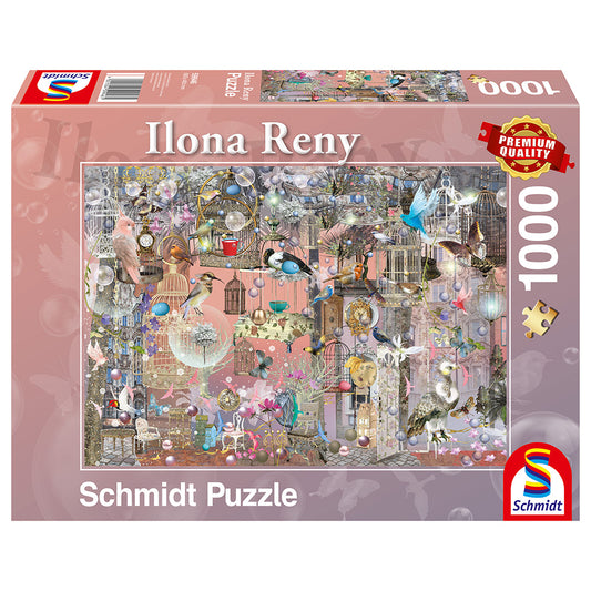 Puzzle Schmidt: Ilona Reny - Frumusetea Roz, 1000 piese