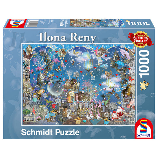 Puzzle Schmidt: Ilona Reny - Cerul albastru de Craciun, 1000 piese