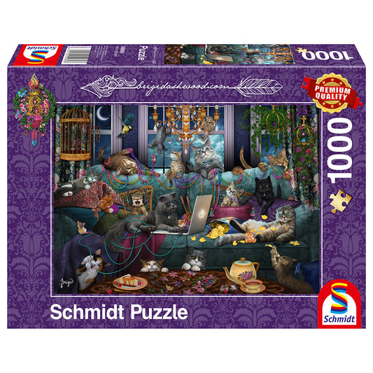 Puzzle Schmidt: Brigid Ashwood - Pisici de carantina, 1000 piese