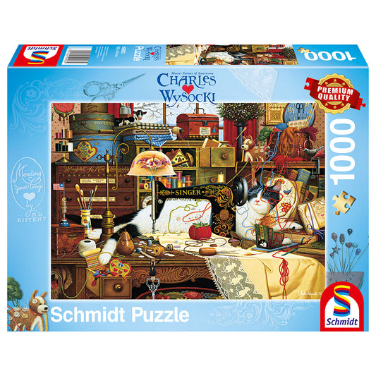 Puzzle Schmidt: Charles Wysocki - Maggie, fauritoarea de dezordine, 1000 piese