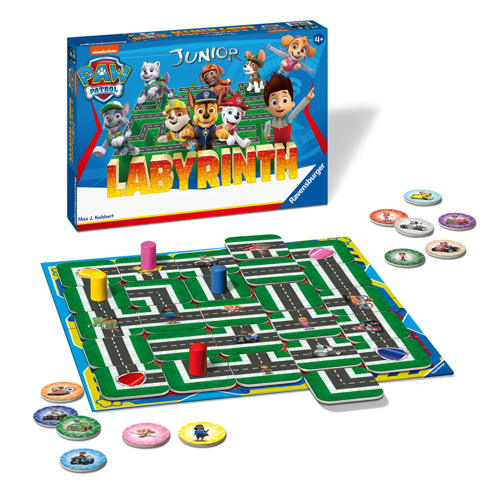 Imagine Labyrinth Paw Patrol Junior Ravensburger, joc labirint pentru copii de la 4 ani, multilingv incl. RO