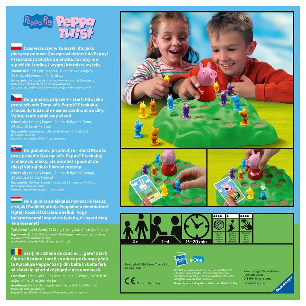 Imagine Peppa Pig Ravensburger, joc de societate pentru copii de la 4 ani, multilingv incl. RO