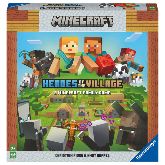 Imagine Minecraft Heroes of the Village, joc de societate pentru copii de la 7 ani, multilingv incl. RO