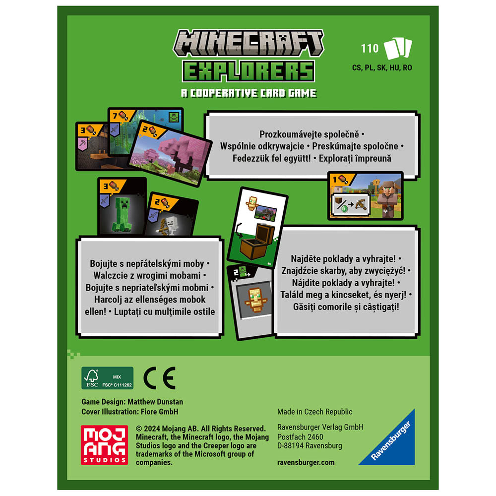 Minecraft Explorers, jocul de carti, multilingv incl. RO