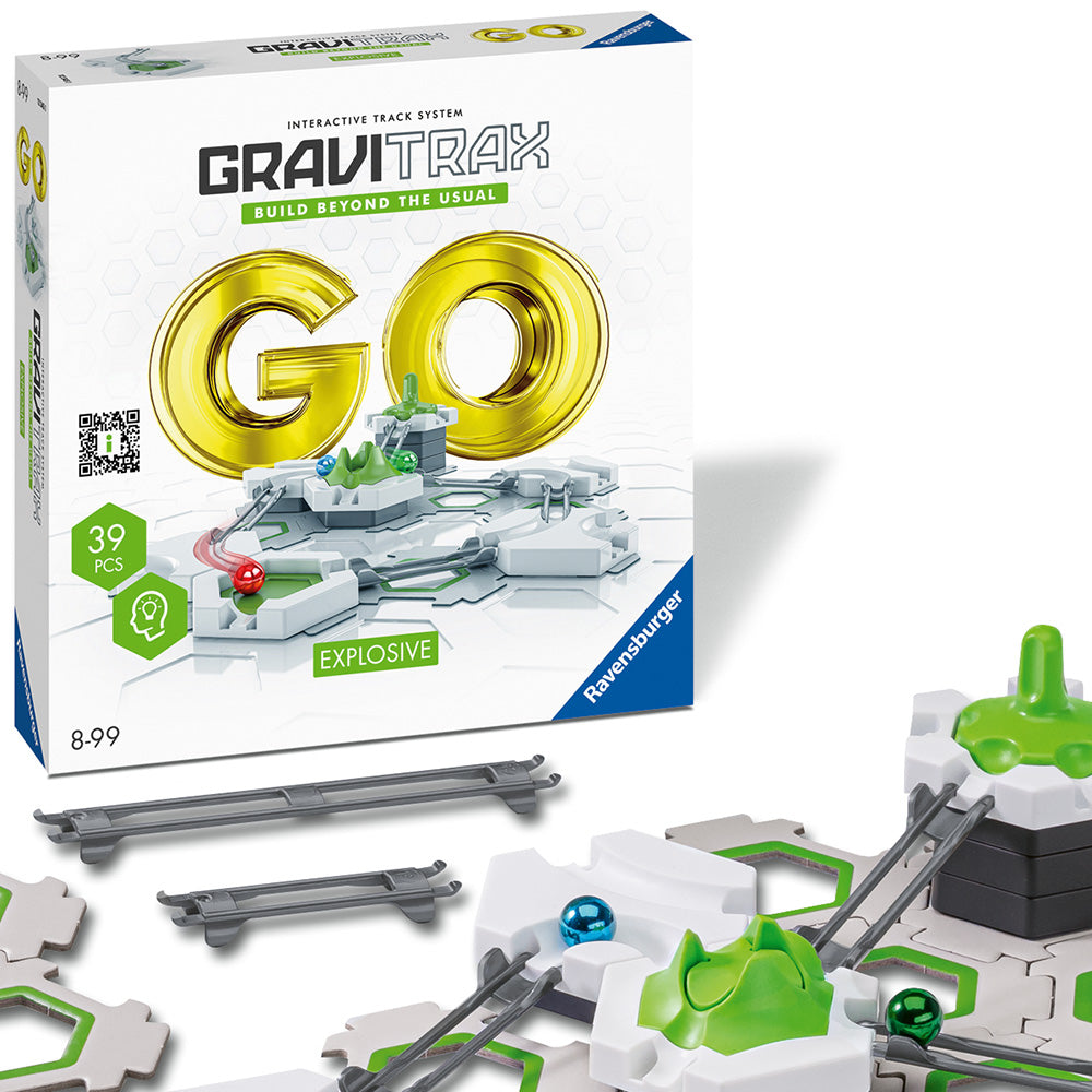 Joc de constructie Gravitrax GO Explosive, set pentru incepatori