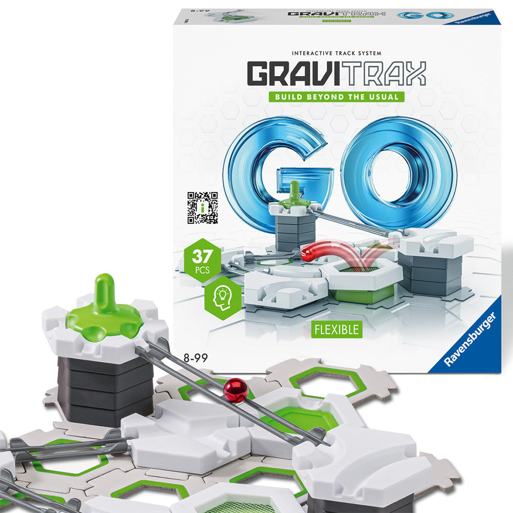 Joc de constructie Gravitrax GO Flexible, set pentru incepatori