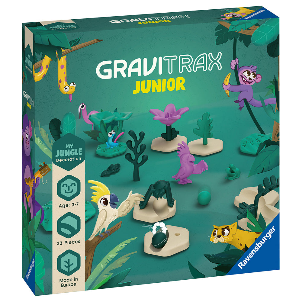 Joc de constructie Gravitrax Junior - Jungle - Set de accesorii, Jungla