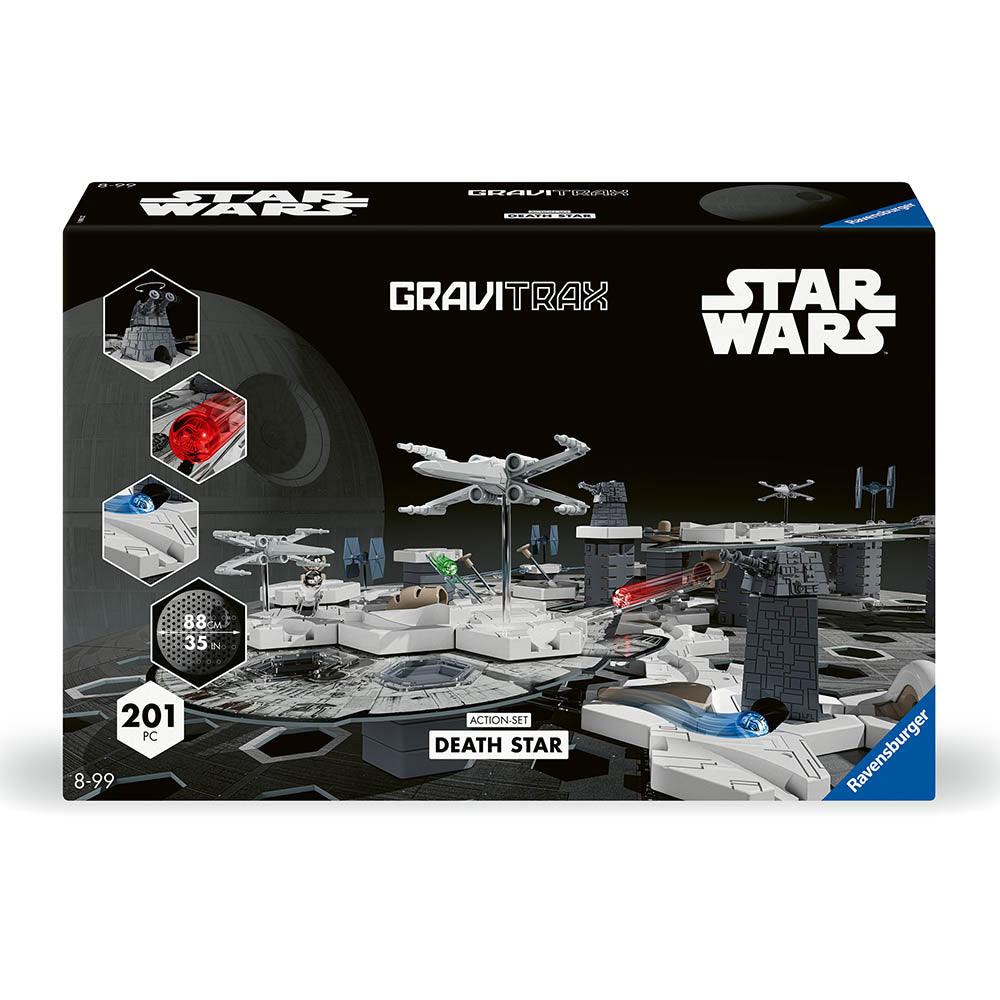 Joc de constructie Gravitrax Star Wars Action Set Death Star, set de baza editia Disney - Razboiul Stelelor