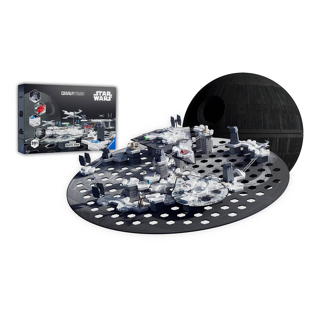 Joc de constructie Gravitrax Star Wars Action Set Death Star, set de baza editia Disney - Razboiul Stelelor