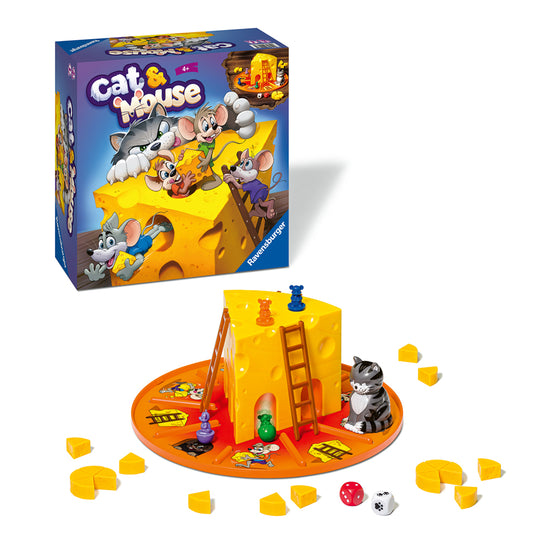 Imagine Cat & Mouse Ravensburger, joc de societate pentru copii de la 4 ani, multilingv incl.RO
