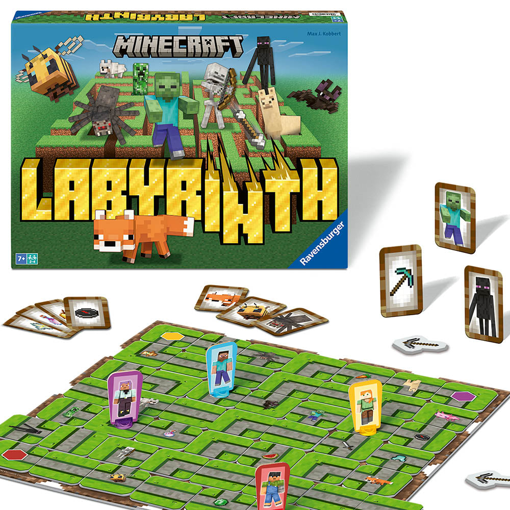 Minecraft Labyrinth, joc de societate Ravensburger, multilingv incl. RO