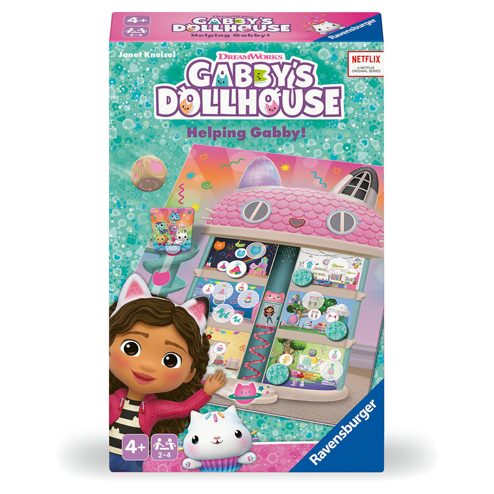Gabby's Dollhouse Ravensburger, joc de societate pentru copii de la 4 ...