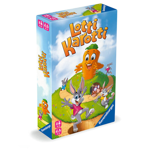 Lotti Karotti Ravensburger, joc de societate pentru copii de la 4 ani, editie compacta, multilingv incl.RO