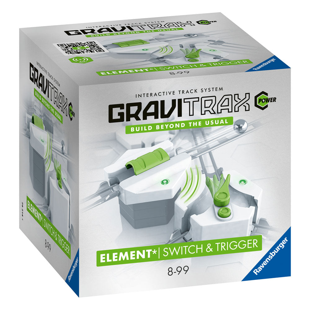 Joc de constructie Gravitrax Power - Switch&Trigger, Comutator si declansator electric, set de accesorii automat