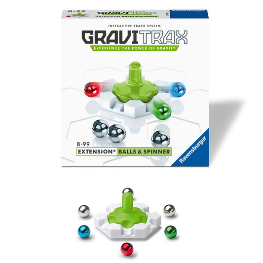 Imagine Joc de constructie Gravitrax Balls & Spinner, Titirez, set de accesorii, multilingv incl. RO