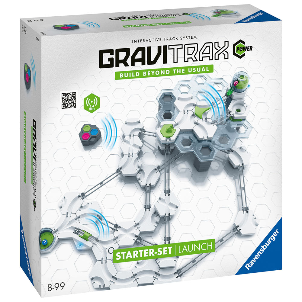 Joc de constructie Gravitrax Power - Starter Set Launch, set de baza Lansator electric, automat