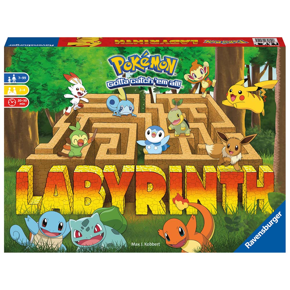 Imagine Labyrinth Pokémon Ravensburger, joc labirint pentru copii de la 7 ani, multilingv incl. RO