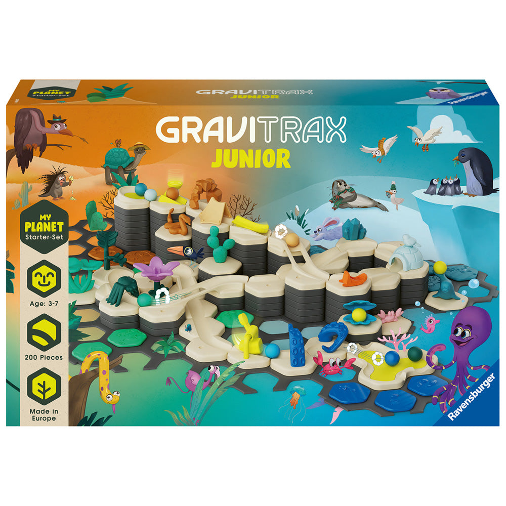 Imagine - Joc de constructie Gravitrax Junior pentru copii de la 3 ani - My Planet - Set de baza, Planeta