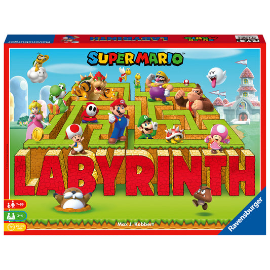 Imagine Labyrinth Super Mario Ravensburger, joc labirint pentru copii de la 7 ani, multilingv incl. RO