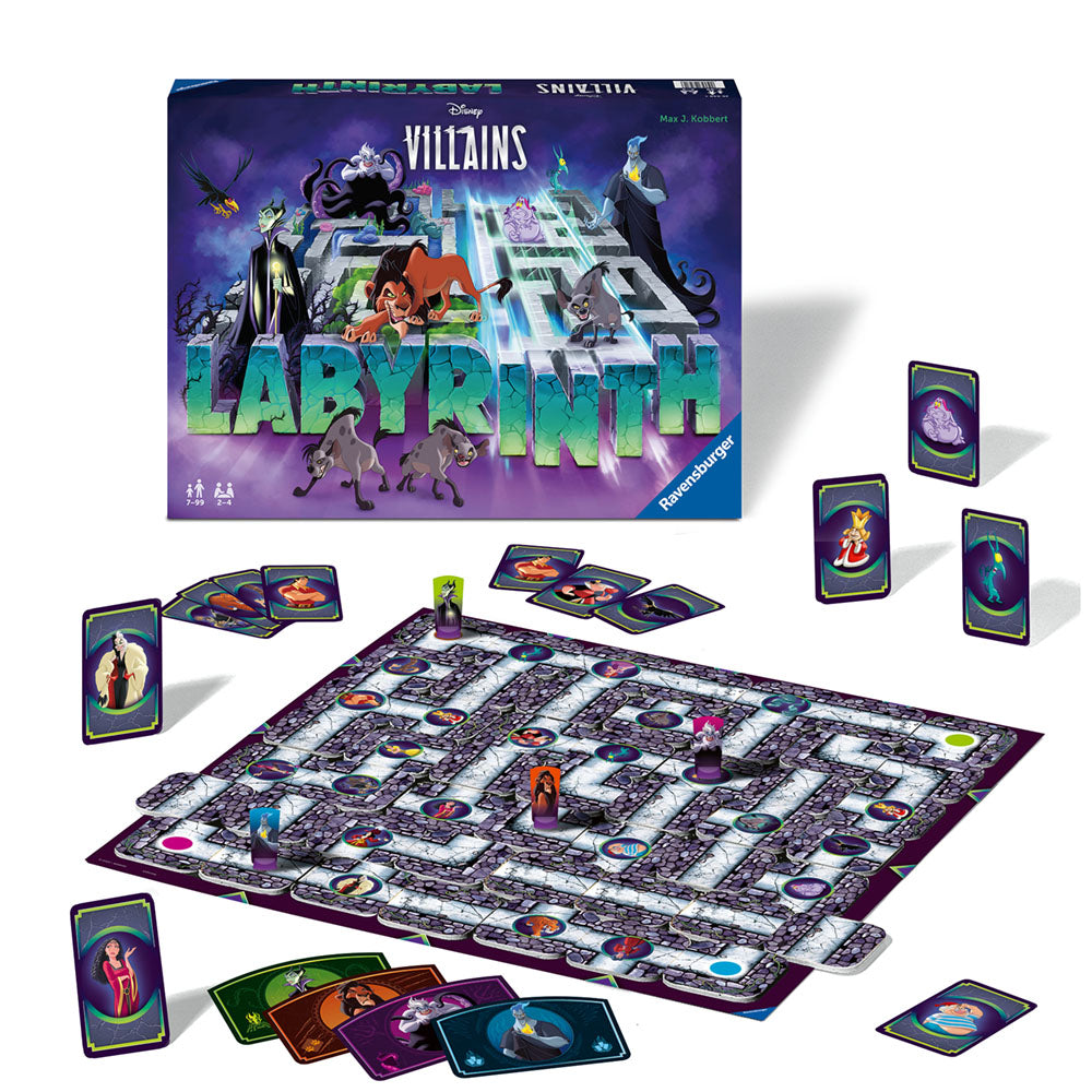 Imagine Labyrinth Villains Ravensburger, joc labirint pentru copii cu caractere Disney de la 7 ani, multilingv incl. RO