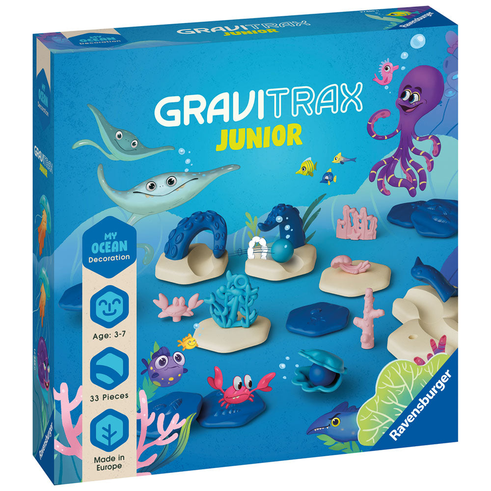 Joc de constructie Gravitrax Junior - My Ocean - Set de accesorii, Lumea Acvatica