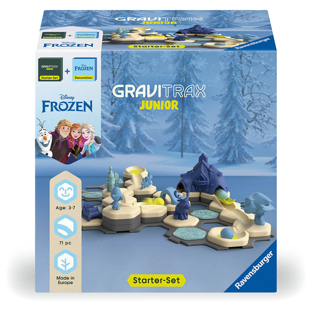 Joc de constructie Gravitrax Junior - Frozen - Set de baza Gravitrax Junior + extensia Disney - Regatul de Gheata