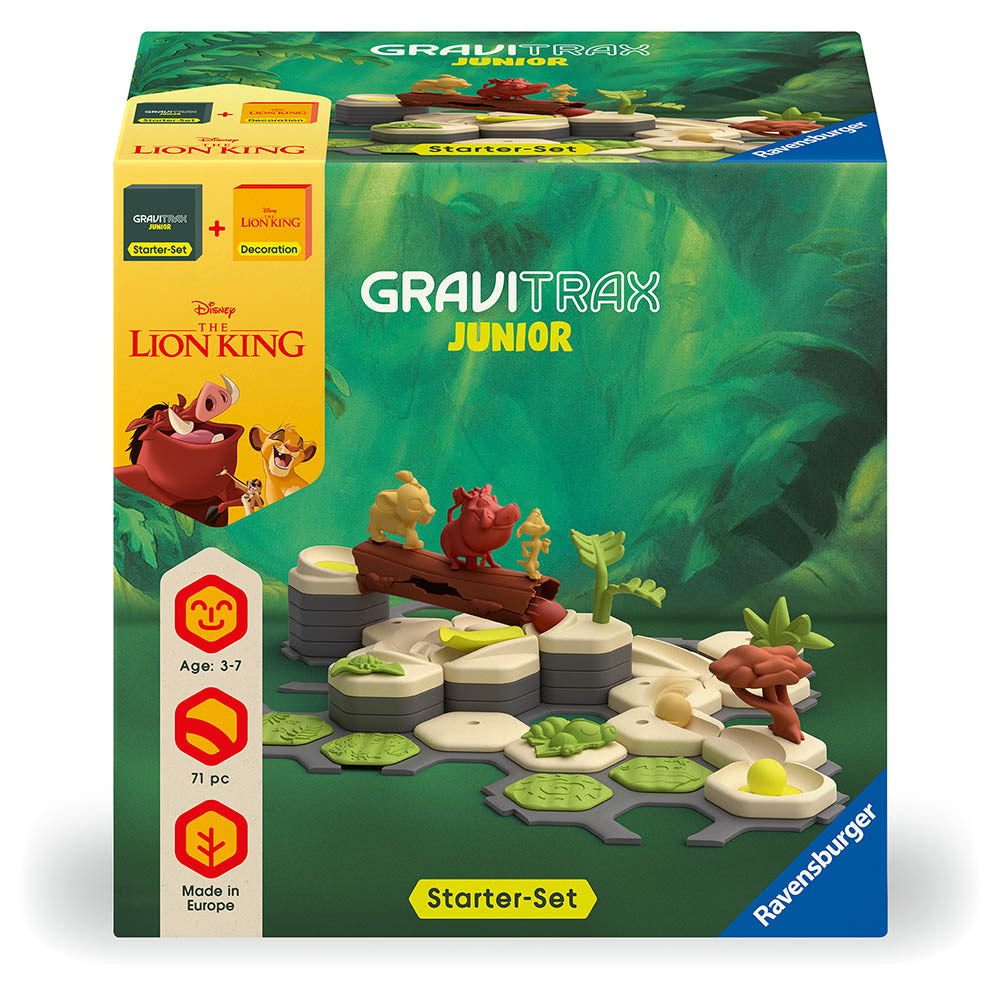 Joc de constructie Gravitrax Junior - Lion King - Set de baza Gravitrax Junior + extensia Disney - Regele Leu