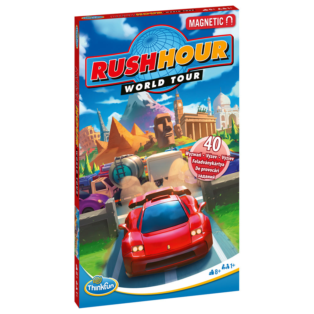 Imagine - Thinkfun - Rush Hour World Tour, joc de logica magnetic, lb.romana