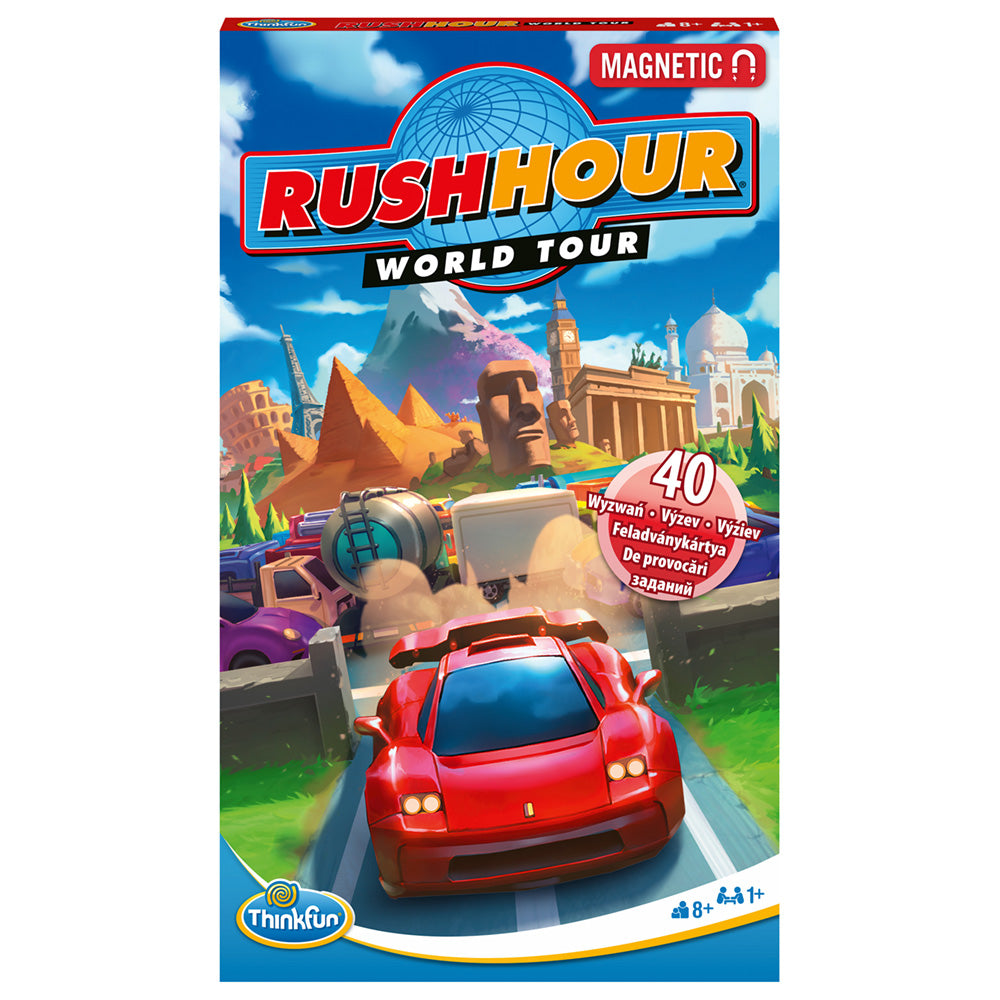 Imagine - Thinkfun - Rush Hour World Tour, joc de logica magnetic, lb.romana