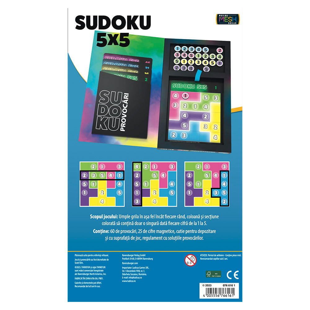 Thinkfun - Sudoku 5x5 Magnetic, lb. romana